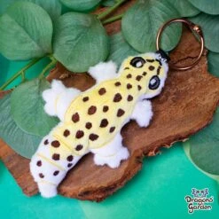 ITH Leopard Gecko Lizard Charm Embroidery Pattern(Ith Leopard Gecko Lizard Charm Embroidery Pattern) -Dragons' Garden Dragons Garden leopardgeckoplush4
