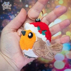 ITH Red Robin Bird Charm Embroidery Pattern(Ith Red Robin Bird Charm Embroidery Pattern) -Dragons' Garden Dragons Garden redrobinkey3