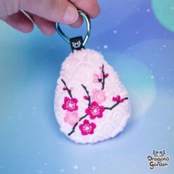 ITH Blossom Dragon Egg Charm Embroidery Pattern(Ith Blossom Dragon Egg Charm Embroidery Pattern) -Dragons' Garden Dragons Garden sakuraeggcharm2