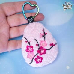 ITH Blossom Dragon Egg Charm Embroidery Pattern(Ith Blossom Dragon Egg Charm Embroidery Pattern) -Dragons' Garden Dragons Garden sakuraeggcharm3