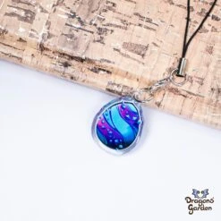 Dragon Egg | Glitter Acrylic Phone Strap(Dragon Egg Glitter Acrylic Phone Strap) -Dragons' Garden Dragons GardenAccessories2022DragonEggBlueAcrylicKey3