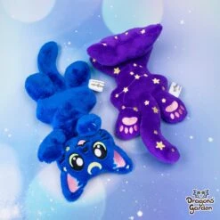 CUSTOM | Big And Small Constellation Kitty Plushie(Custom Big And Small Constellation Kitty Plushie) -Dragons' Garden Dragons Garden Constellation Kitty ITH Blue and Purple 2