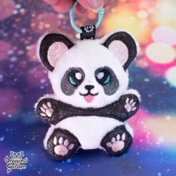 ITH Panda Bear Charm Embroidery Pattern(Ith Cute Panda Charm Embroidery Pattern) -Dragons' Garden Dragons Garden Panda Key Plush 1