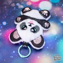 ITH Panda Bear Charm Embroidery Pattern(Ith Cute Panda Charm Embroidery Pattern) -Dragons' Garden Dragons Garden Panda Key Plush 3