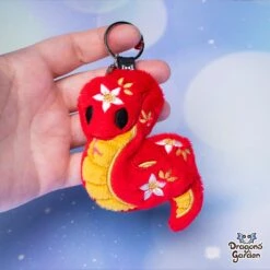 Flower Snake Plush Charm(Flower Snake Plush Charm) -Dragons' Garden Dragons Garden Snake Flowers plush key 5