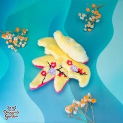 MAGNETIC | Yellow And Pink Spring Blossom Micro Dragon Plushie(Magnetic Yellow And Pink Spring Blossom Micro Dragon Plushie) -Dragons' Garden Dragons Garden Spring Blossom Micro Dragons 14