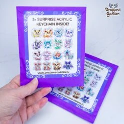 Colorful Monsters | 3x Acrylic Keychain Blind Bag - Last Chance!(Colorful Monsters Acrylic Keychain Blind Bag) -Dragons' Garden Dragons Garden Summer Mysteries poke blind bag 3