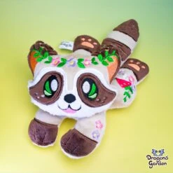 MADE TO ORDER | Woodland Racoon Plushie(Made To Order Woodland Racoon Plushie) -Dragons' Garden Dragons Garden Woodland Racoon Brown 2