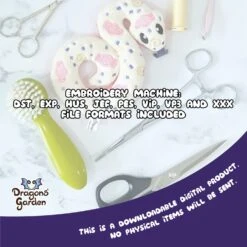 ITH Starry Lynx Charm Pattern(Copy Of Ith Sugar Bat Charm Pattern) -Dragons' Garden General Listing Cover vp3 6