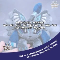 ITH Winged Sphinx Plush Embroidery Pattern(Ith Winged Sphinx Plush Embroidery Pattern) -Dragons' Garden ITH sphinx listing4