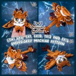 ITH Moth Griffin Plush Embroidery Pattern(Ith Moth Griffin Plush Embroidery Pattern)