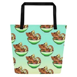 Chocolate Dubbel Vla Flip Dragon | Big Tote Bag(Chocolate Dubbel Vla Flip Dragon Big Tote Bag)