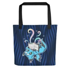 BOOK FANTASY DRAGON | TOTE BAG(Book Fantasy Dragon Tote Bag) 13 BOOK FANTASY DRAGON | TOTE BAG(Book Fantasy Dragon Tote Bag) -Dragons' Garden all over print tote bag black 15x15 front 66cdc692b261b
