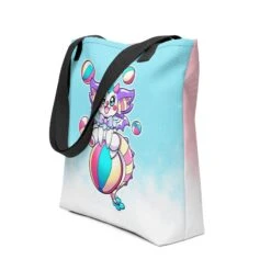 Bim The Clown Dragon | Tote Bag(Bim The Clown Dragon Tote Bag) -Dragons' Garden all over print tote bag black 15x15 front 670a57b71889e