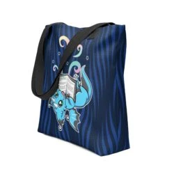 BOOK FANTASY DRAGON | TOTE BAG(Book Fantasy Dragon Tote Bag) 10 BOOK FANTASY DRAGON | TOTE BAG(Book Fantasy Dragon Tote Bag) -Dragons' Garden all over print tote bag black 15x15 front 670a5b4d84349