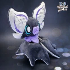 Big Beige And Lilac Sitting Bat Plushie(Big Beige And Lilac Sitting Bat Plushie) -Dragons' Garden big beige and lilac sitting bat plushie plushie dragons garden new 654714