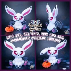 ITH Vampire Bunny Embroidery Pattern(Ith Vampire Bunny Embroidery Pattern)
