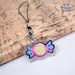 Candy | Holographic Acrylic Phone Strap(Candy Holographic Acrylic Phone Strap)