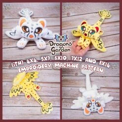 ITH Cheetah Griffin Plushie Pattern(Ith Cheetah Griffin Plushie Pattern)