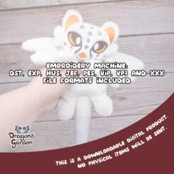 ITH Cheetah Griffin Plushie Pattern(Ith Cheetah Griffin Plushie Pattern) -Dragons' Garden cheetah griffin listing4