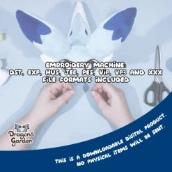 ITH Chillet Pal Plush Embroidery Pattern |Double Sided(Ith Chillet Pal Plush Embroidery Pattern) -Dragons' Garden chilletplushlisting4