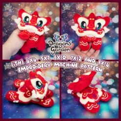 ITH Chinese Lion Embroidery Pattern(Ith Chinese Lion Embroidery Pattern)