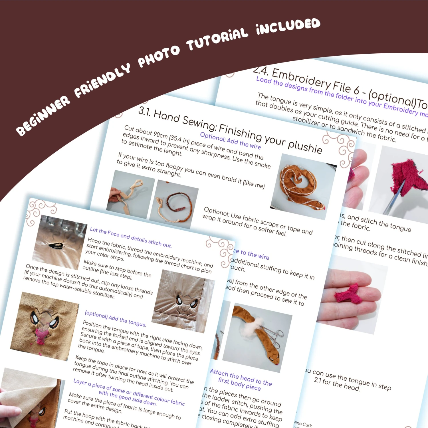 ITH Cobra Snake Modular Plush Embroidery Pattern(Ith Cobra Snake Modular Plush Embroidery Pattern) 3 ITH Cobra Snake Modular Plush Embroidery Pattern(Ith Cobra Snake Modular Plush Embroidery Pattern) - Image 3