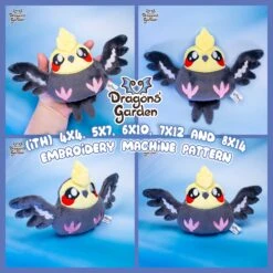 ITH Cockatiel Parrot Bird Plush Embroidery Pattern(Ith Cockatiel Parrot Bird Plush Embroidery Pattern)