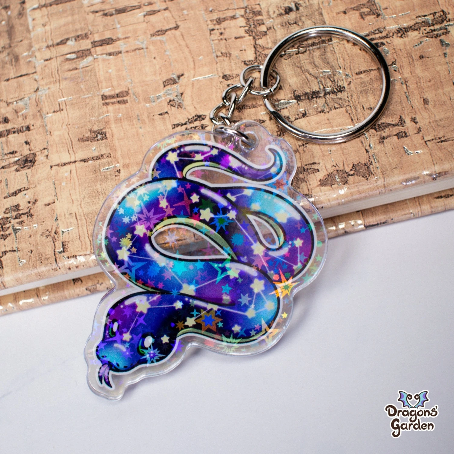 Constellation Snake | Holographic Acrylic Keychain(Constellation Snake Holographic Acrylic Keychain) 1 Constellation Snake | Holographic Acrylic Keychain(Constellation Snake Holographic Acrylic Keychain)