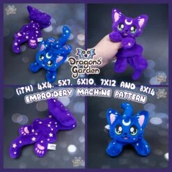 ITH Constellation Kitty Plushie Embroidery Pattern(Ith Constellation Kitty Plushie Embroidery Pattern)