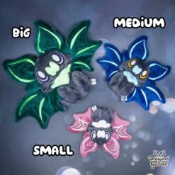CUSTOM | Colorful Sitting Bat Plushie(Custom Colorful Sitting Bat Plushie) -Dragons' Garden custom colorful sitting bat plushie plushie dragons garden made to order 613494