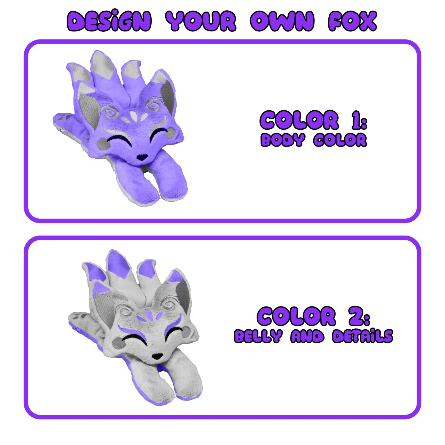 CUSTOM | Weighted Kitsune Fox Plushie(Custom Weighted Kitsune Fox Plushie) - Image 2