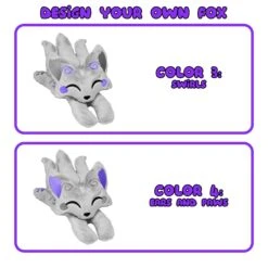 CUSTOM | Weighted Kitsune Fox Plushie(Custom Weighted Kitsune Fox Plushie) -Dragons' Garden custom kitsune fox color regions 2