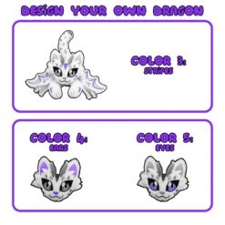 CUSTOM | Big And Small Dragon Cat Plushie(Custom Dragon Cat Plushie) -Dragons' Garden customdragoncatcolorregions2