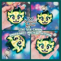 ITH Cute Chinese Dragon Charm Pattern(Ith Cute Chinese Dragon Charm Pattern)