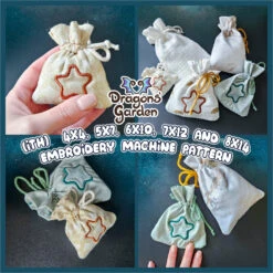 ITH Drawstring Bag Embroidery Pattern(Ith Drawstring Bag Embroidery Pattern)