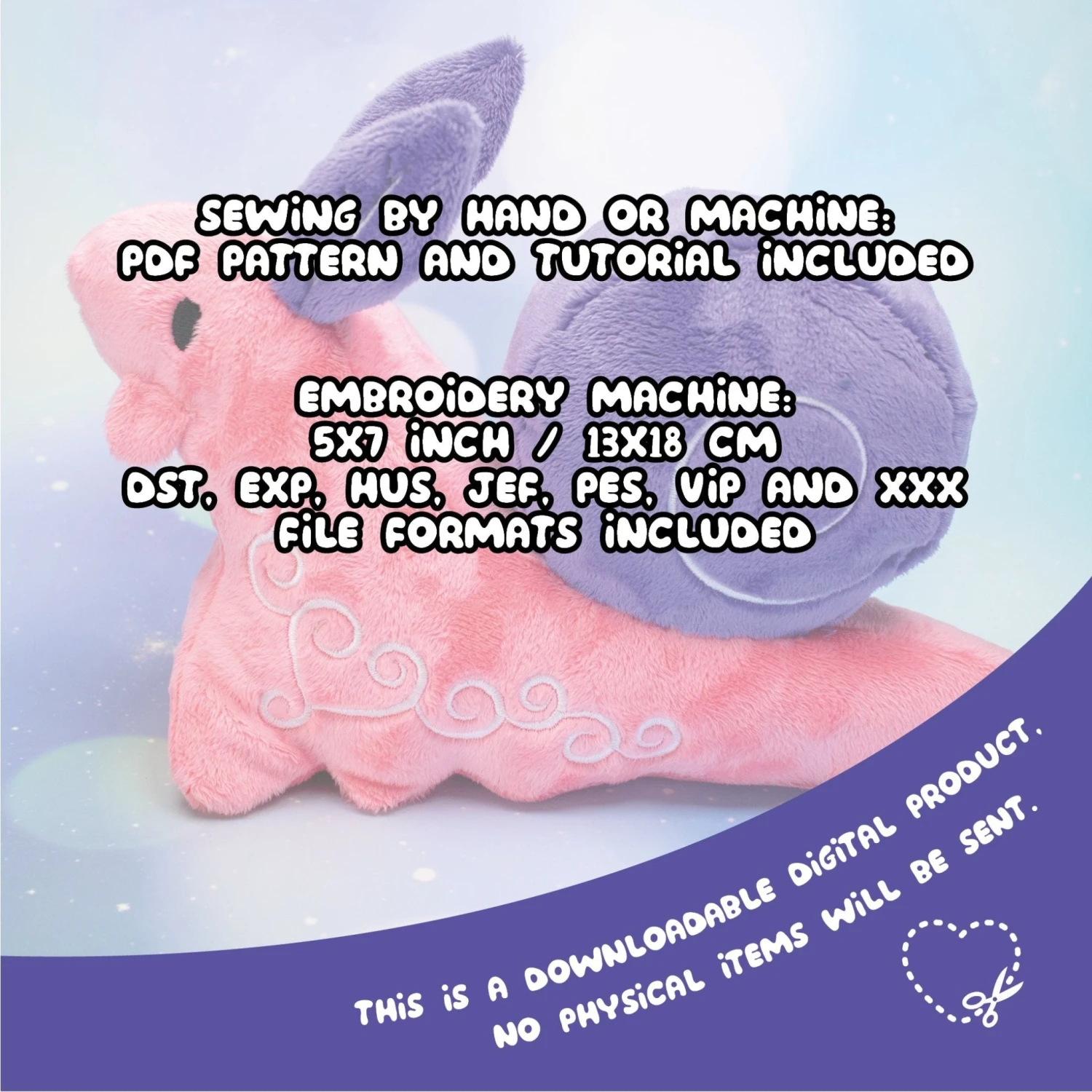 Garden Snail Plushie Sewing Pattern(Garden Snail Plushie Sewing Pattern) 8 Garden Snail Plushie Sewing Pattern(Garden Snail Plushie Sewing Pattern) - Image 8