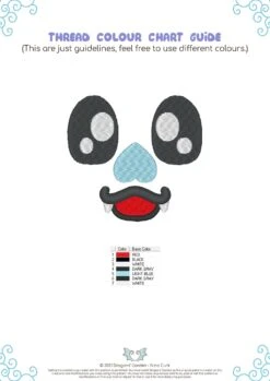 Happy Bat Face Embroidery Pattern(Happy Bat Face Embroidery Pattern) -Dragons' Garden happy bat face embroidery pattern pattern dragons garden 411597