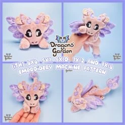 ITH Baroque Dragoness Plush Embroidery Pattern(Ith Baroque Dragoness Plushie Pattern)