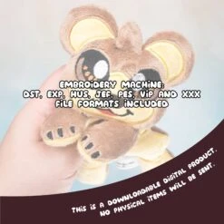 ITH Bear Plush(Ith Bear Plush Embroidery Pattern) -Dragons' Garden ith bear plush embroidery pattern pattern dragons garden 254279