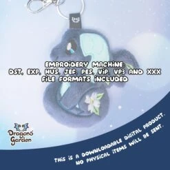 ITH Blossom Drake Charm(Ith Blossom Drake Charm) -Dragons' Garden ith blossom drake charm pattern dragons garden patreon 385081