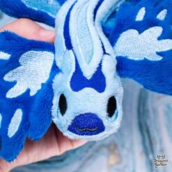 CUSTOM | Blue Dragon Sea Slug Plushie(Made To Order Blue Dragon Sea Slug Plushie) -Dragons' Garden ith blue dragon sea slug plush embroidery pattern pattern dragons garden 881641