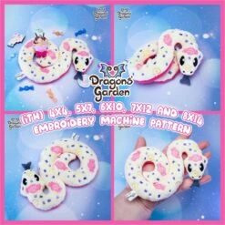 ITH Candy Snake Plush Embroidery Pattern(Ith Candy Snake Plush Embroidery Pattern)