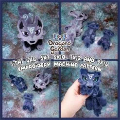 ITH Celtic Wolf Plush Embroidery Pattern(Ith Celtic Wolf Plush Embroidery Pattern)