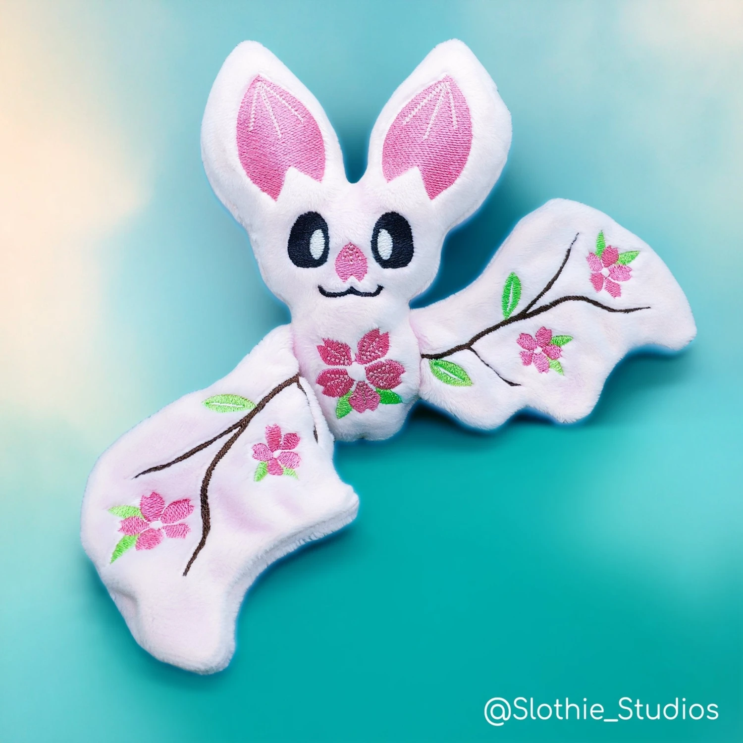 ITH Cherry Blossom Bat Plushie Embroidery Pattern(Ith Cherry Blossom Bat Plushie Embroidery Pattern) 2 ITH Cherry Blossom Bat Plushie Embroidery Pattern(Ith Cherry Blossom Bat Plushie Embroidery Pattern) - Image 2