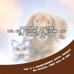 ITH Chihuahua Puppy Plushie Embroidery Pattern(Ith Chihuahua Puppy Plushie Embroidery Pattern) -Dragons' Garden ith chihuahua puppy plushie embroidery pattern pattern dragons garden 554862