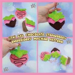 ITH Chocolate Strawberries Charm Pattern(Ith Chocolate Strawberries Charm Pattern)