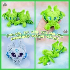 ITH Classic Dragons Plushie Patterns(Ith Classic Dragons Plushie Patterns 1)
