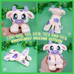 ITH Cow Plushie Embroidery Pattern(Ith Cow Plushie Embroidery Pattern)