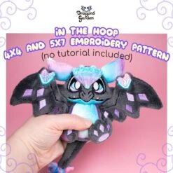 ITH Crystal Wyvern Dragon Plush Embroidery Pattern(Ith Crystal Wyvern Dragon Plush Embroidery Pattern)